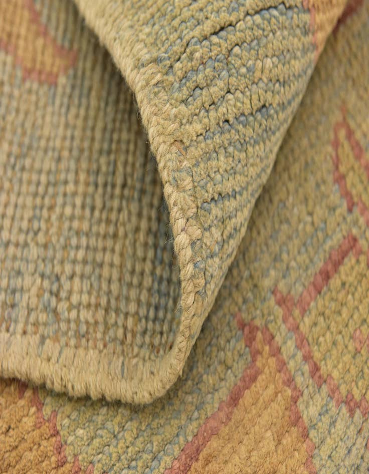 Detail image of 4' 4 x 5' 3 Hand Knotted Oushak Wool Square Rug