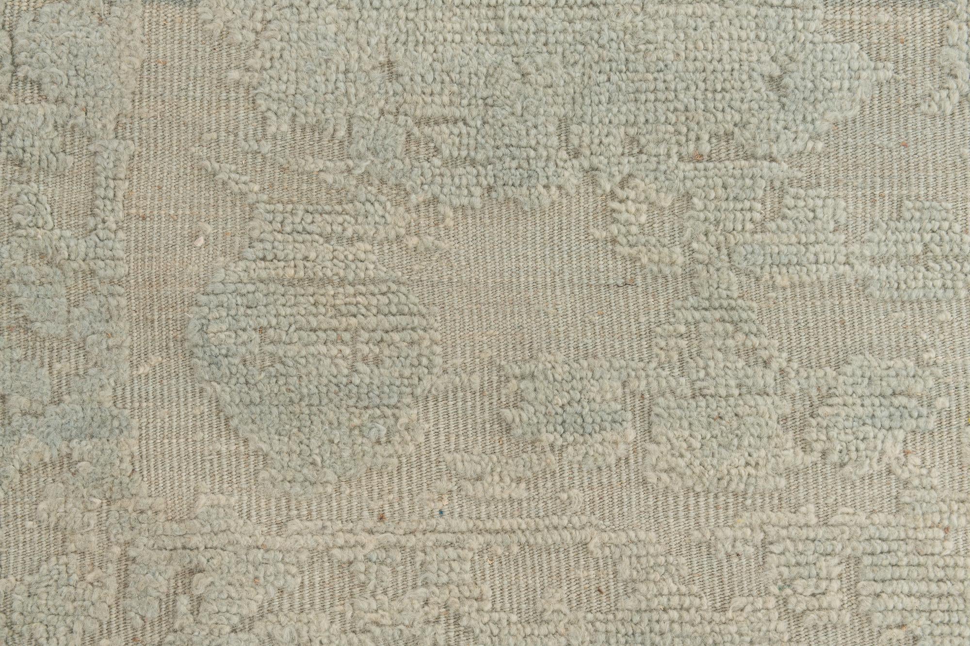 13' x 13' Hand Knotted Oushak Wool Square Rug