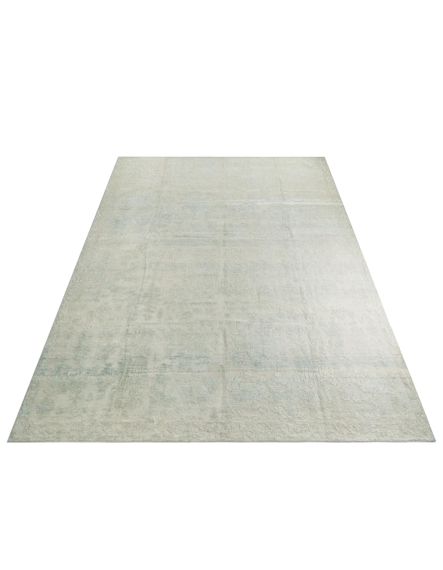 13' x 13' Hand Knotted Oushak Wool Square Rug