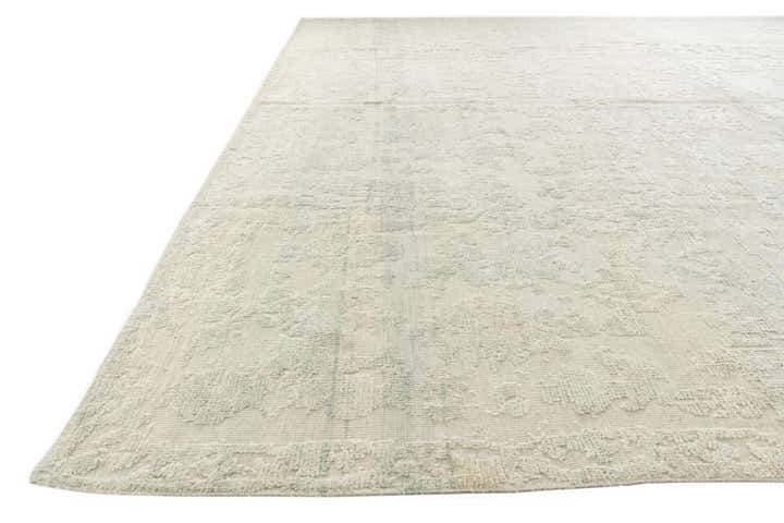 13' x 13' Hand Knotted Oushak Wool Square Rug