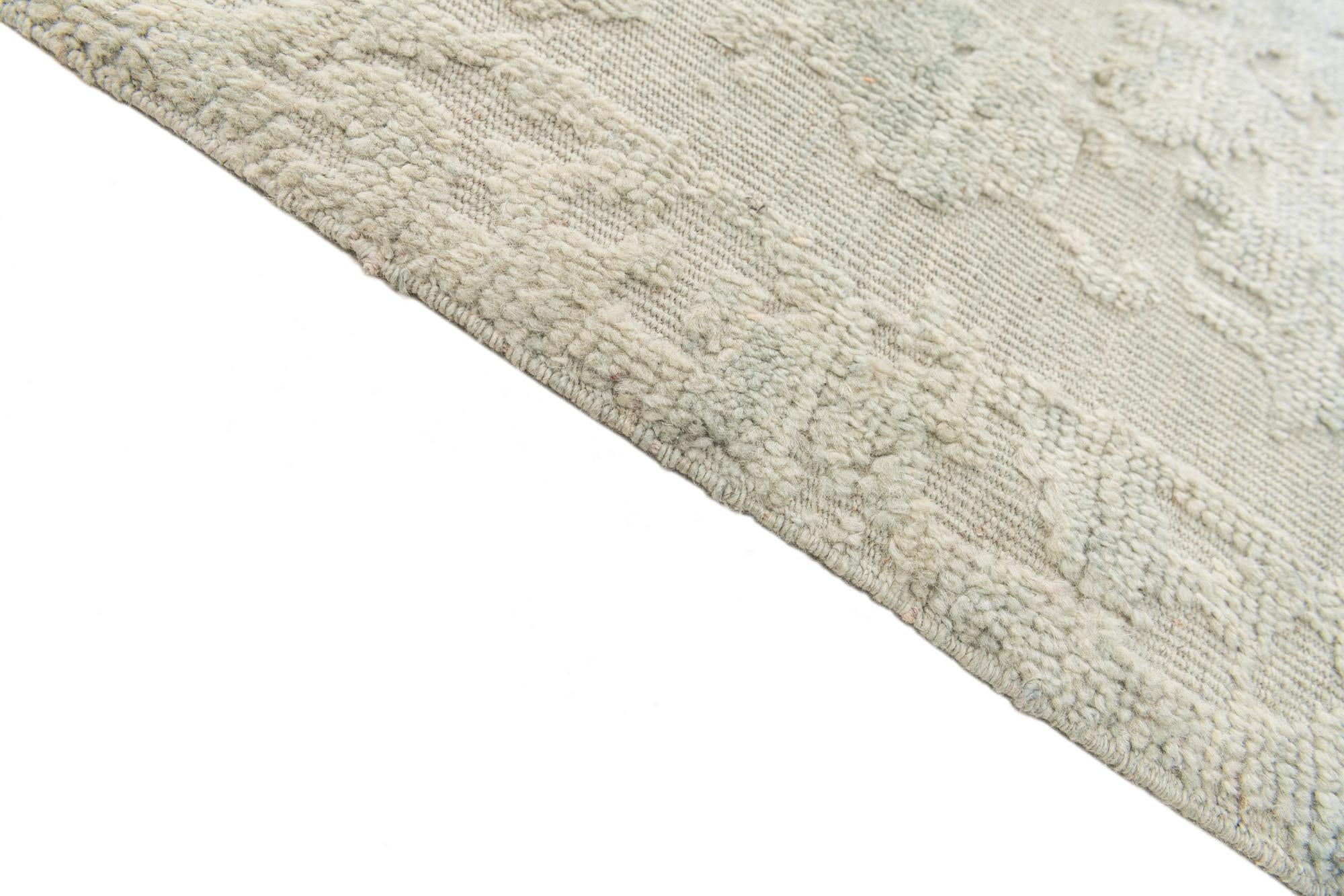 13' x 13' Hand Knotted Oushak Wool Square Rug