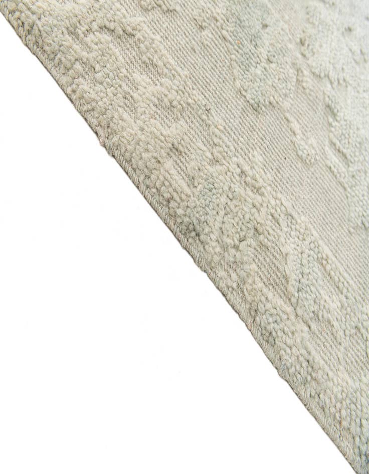 Detail image of 13' x 13'  Hand Knotted Oushak Wool Square Rug