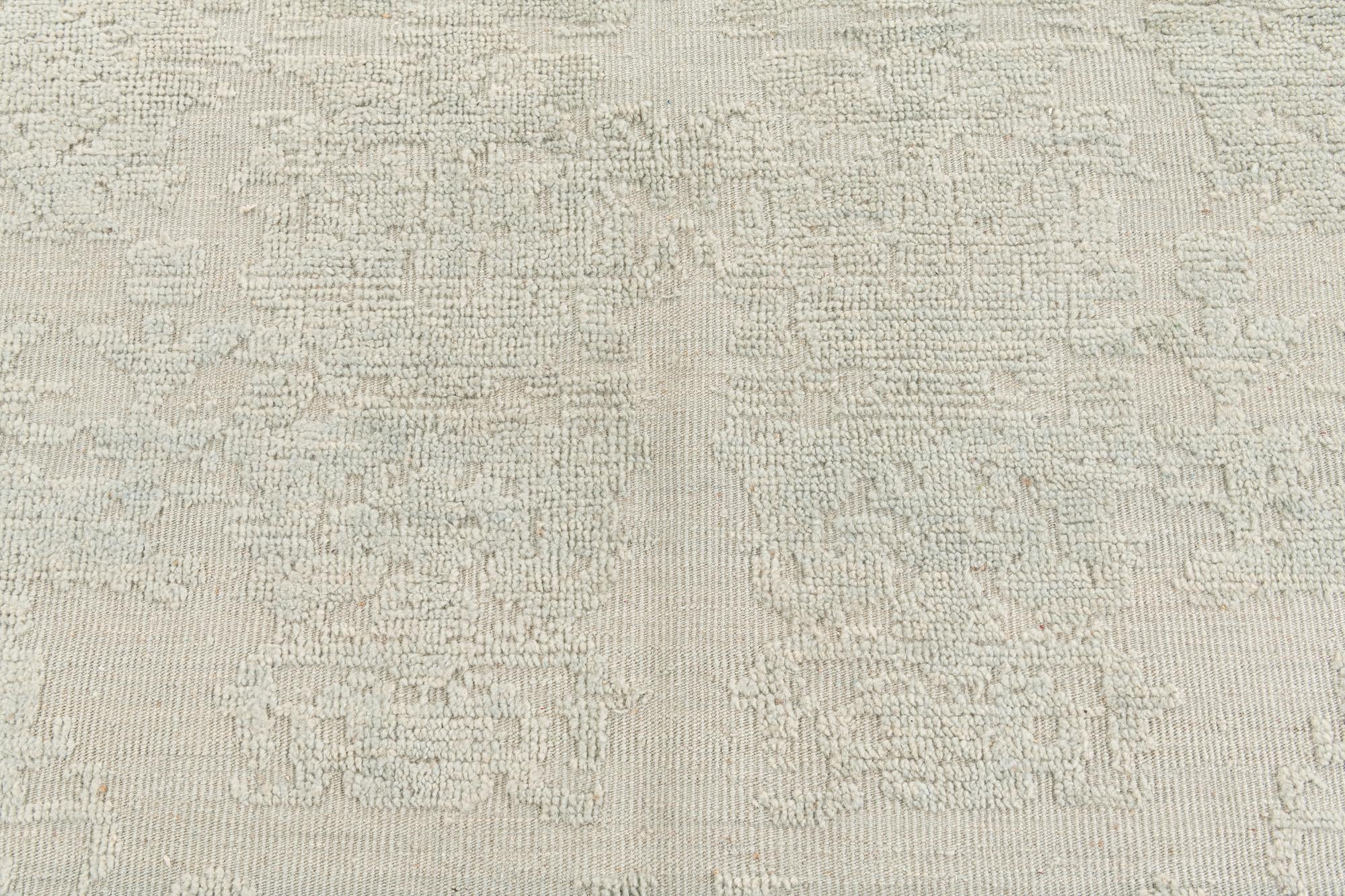 13' x 13' Hand Knotted Oushak Wool Square Rug