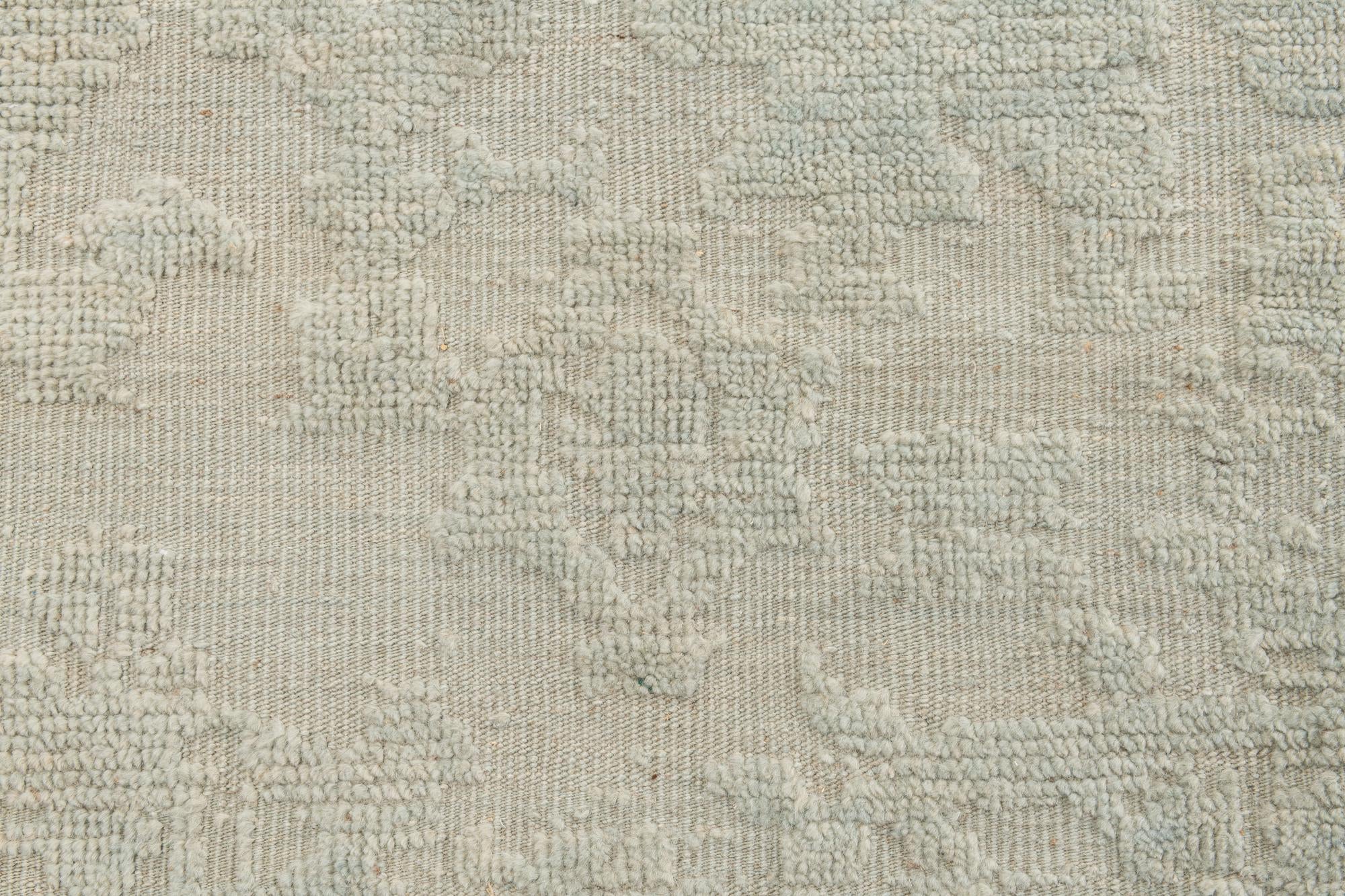 13' x 13' Hand Knotted Oushak Wool Square Rug