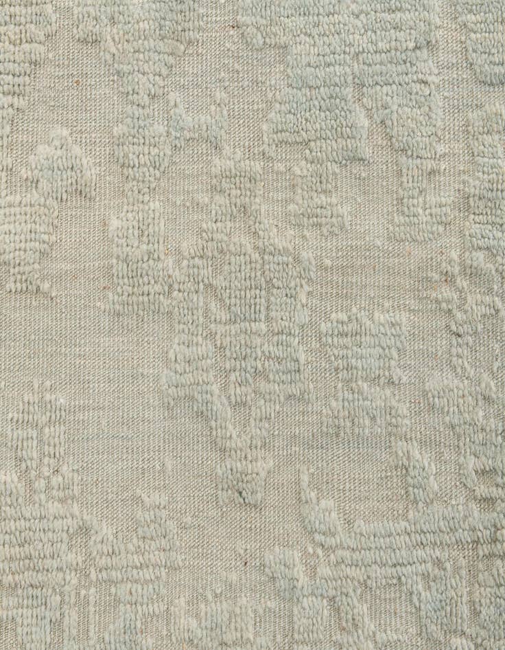 Detail image of 13' x 13'  Hand Knotted Oushak Wool Square Rug