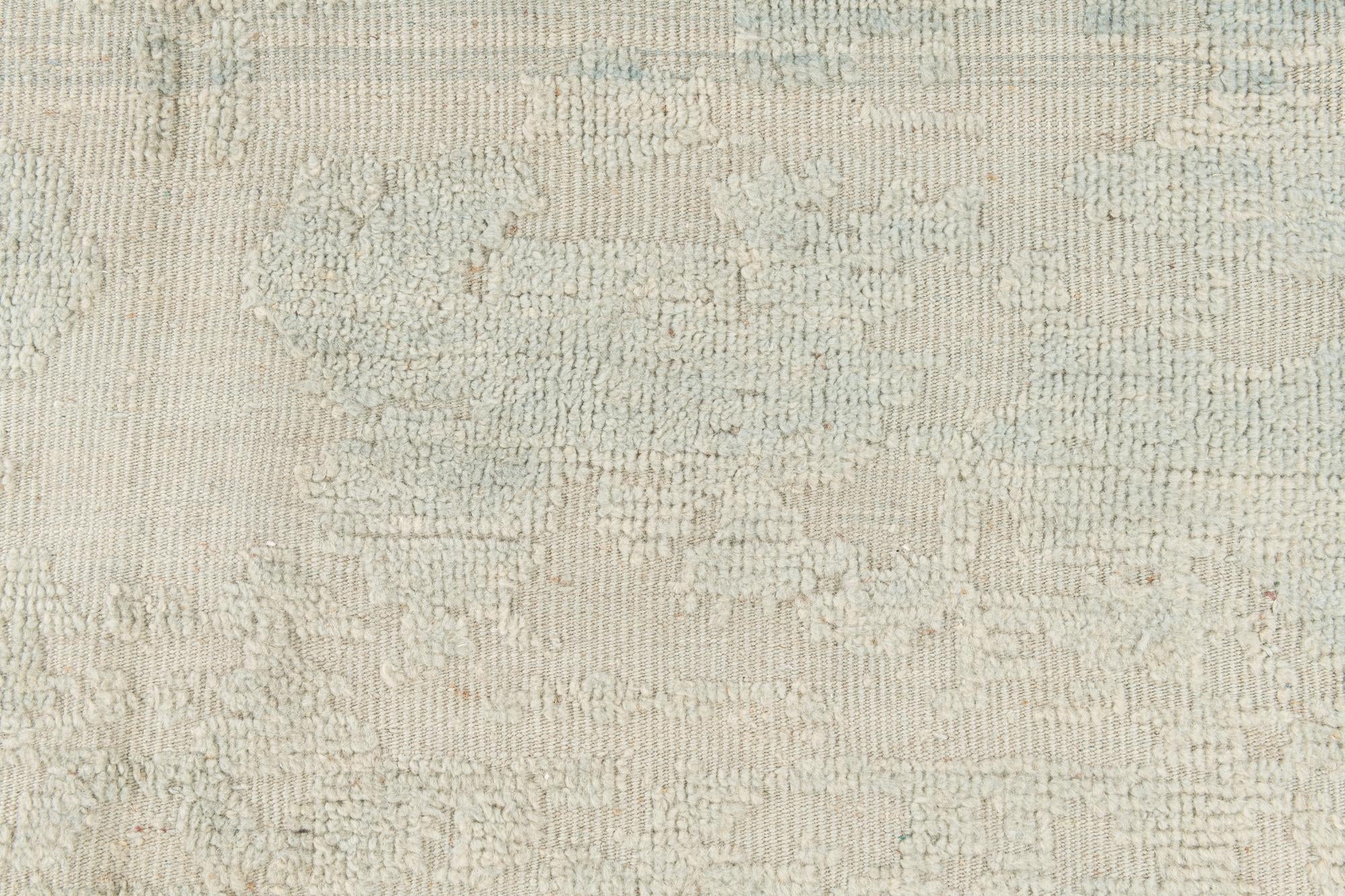 13' x 13' Hand Knotted Oushak Wool Square Rug
