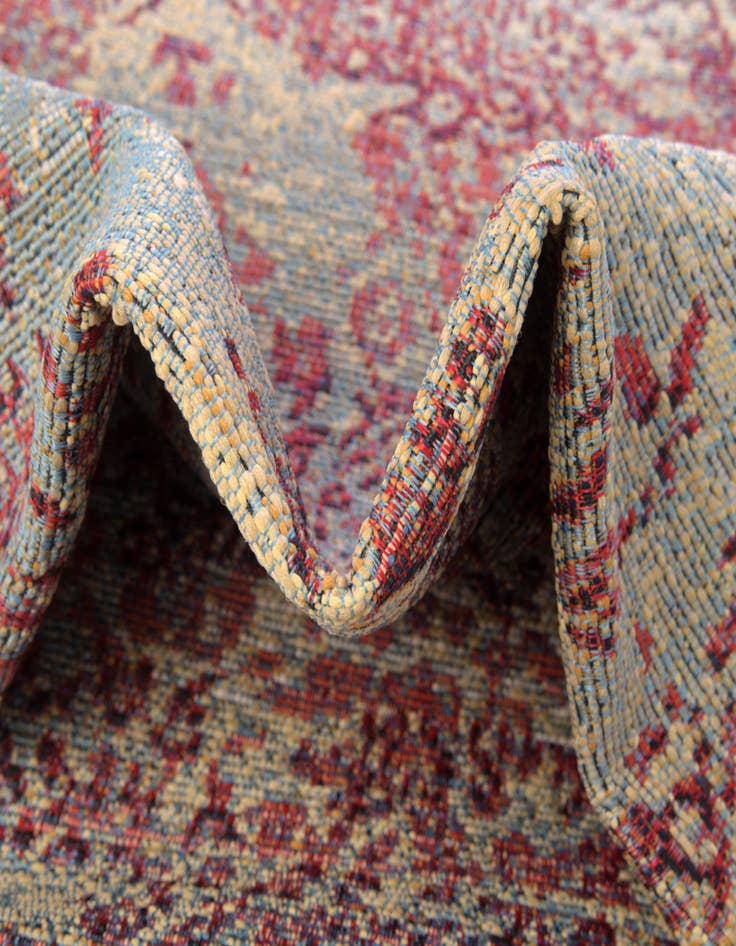 Detail image of 6' x 6'  Washable Botanical Indoor / Outdoor Square Rug