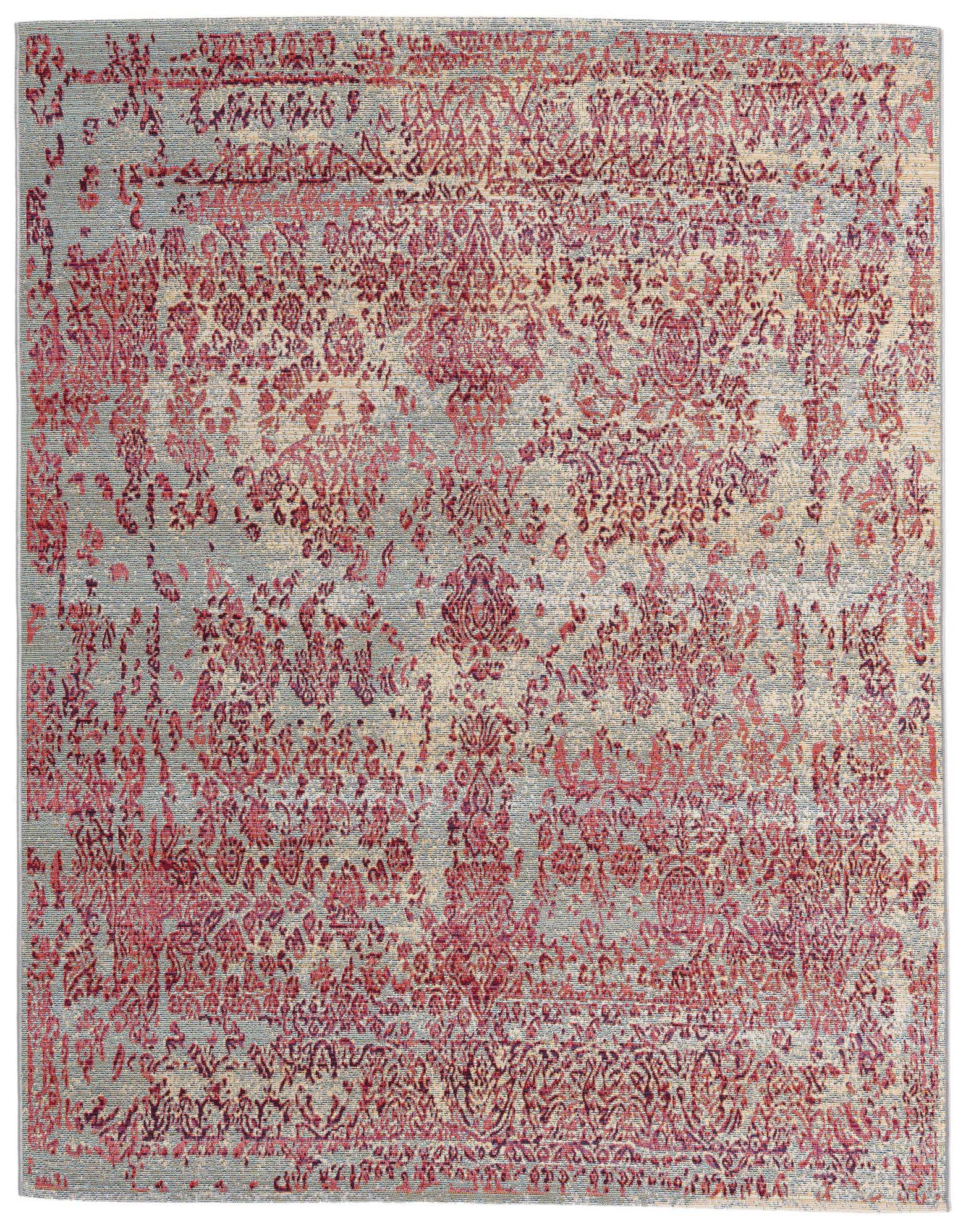 6' x 6' Easy-Clean Botanical Indoor / Outdoor Square Rug