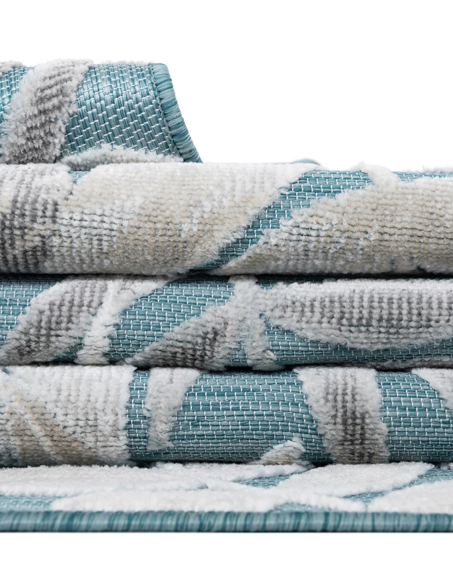 8' 2 x 8' 2 Easy-Clean Botanical Indoor / Outdoor Square Rug