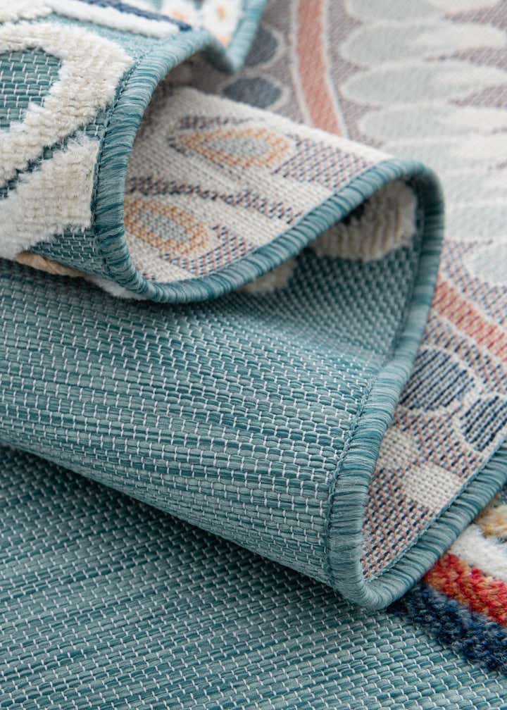 8' 2 x 8' 2 Easy-Clean Botanical Indoor / Outdoor Square Rug