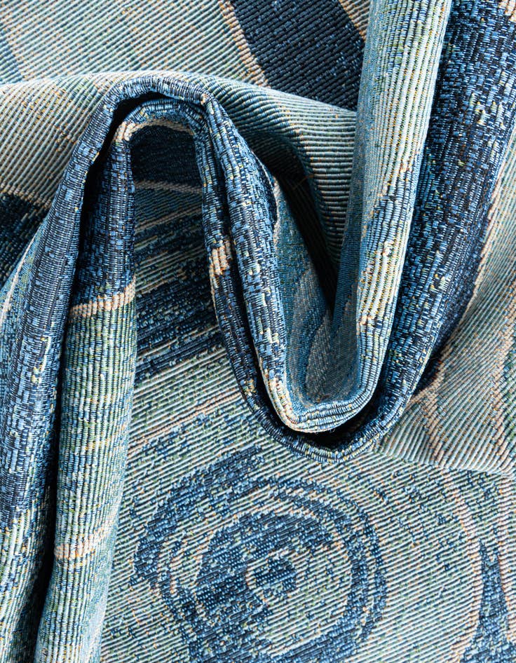 Detail image of 6' x 6'  Washable Modern Indoor / Outdoor Square Rug