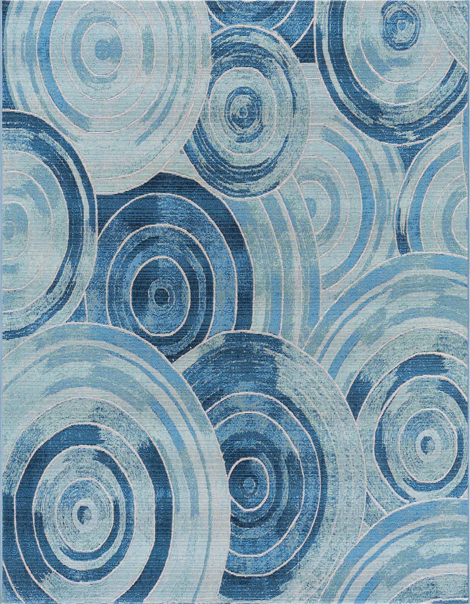 6' x 6' Easy-Clean Modern Indoor / Outdoor Square Rug