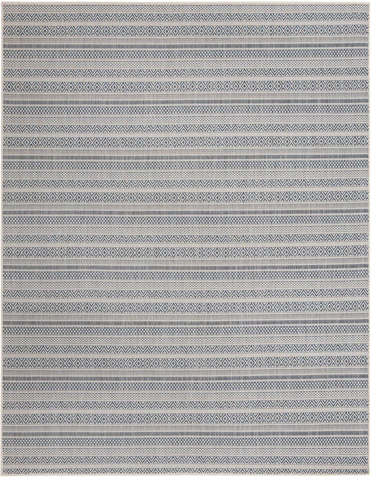 Detail image of 7' 10 x 7' 10 Easy-Clean Ribbon Indoor / Outdoor Square Rug