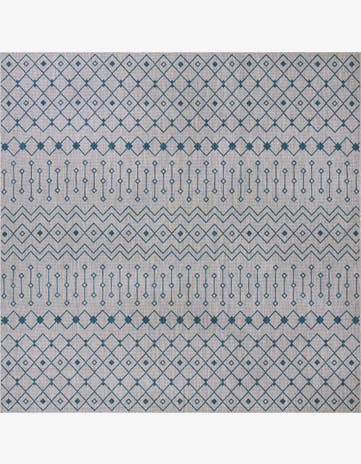13' x 13' Easy-Clean Trellis Indoor / Outdoor Square Rug