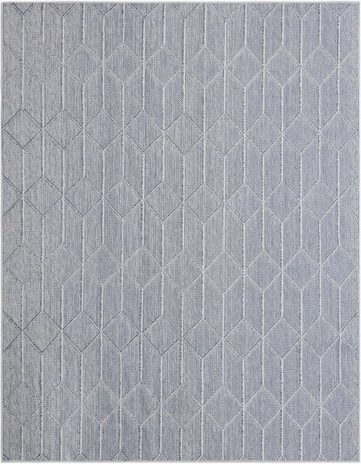 Detail image of 7' 10 x 7' 10 Easy-Clean Trellis Indoor / Outdoor Square Rug