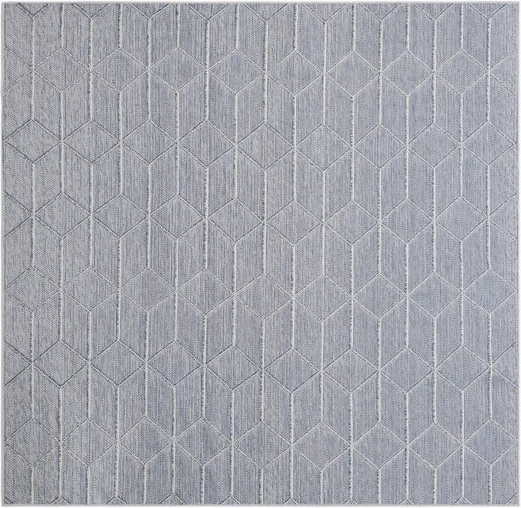 Detail image of 7' 10 x 7' 10 Easy-Clean Trellis Indoor / Outdoor Square Rug