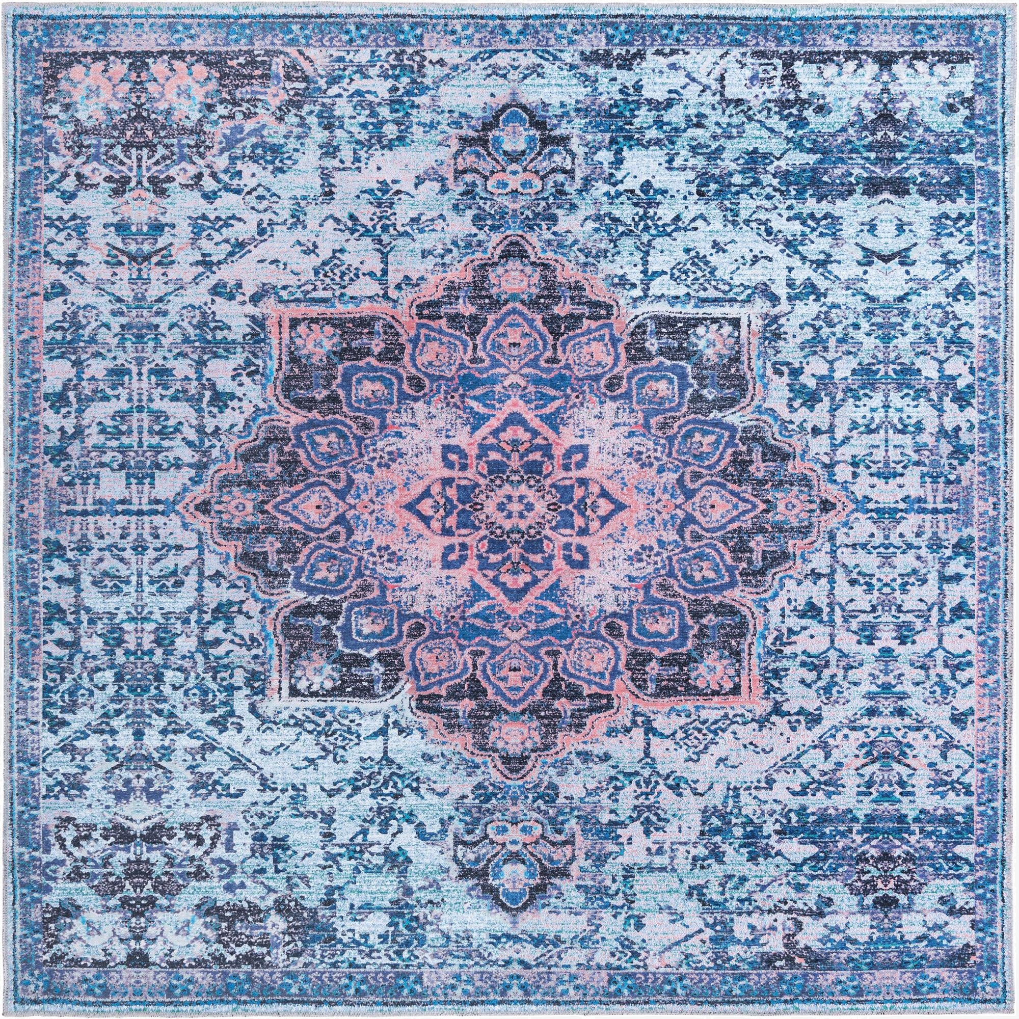Primary image 7' 10 x 7' 10  Washable Renaissance Square Rug