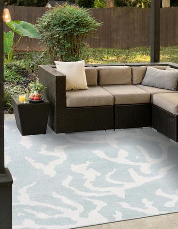 10' x 10' Easy-Clean Sabrina Soto Indoor / Outdoor Square Rug