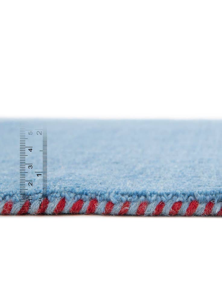 Detail image of 9' 10 x 9' 10 Hand Knotted Solid Gabbeh Wool Square Rug