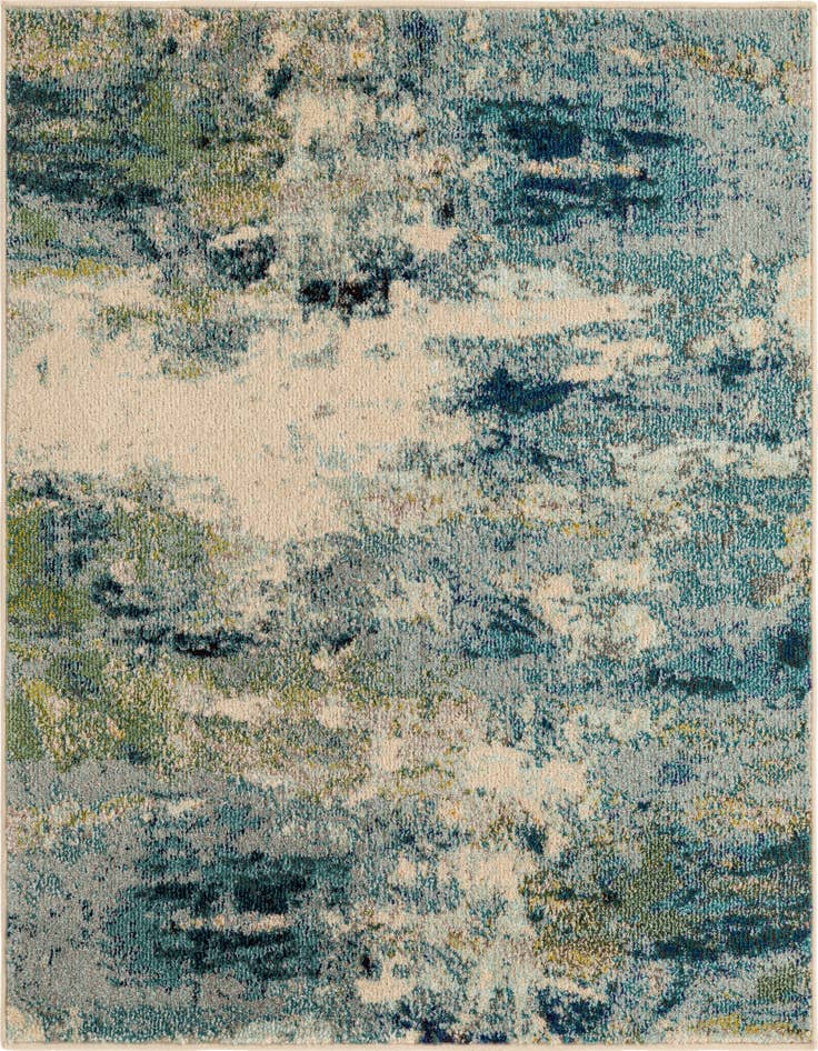 Detail image of 4' x 4' Washable Spectrum Square Rug