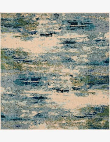 6' x 6' Washable Spectrum Square Rug