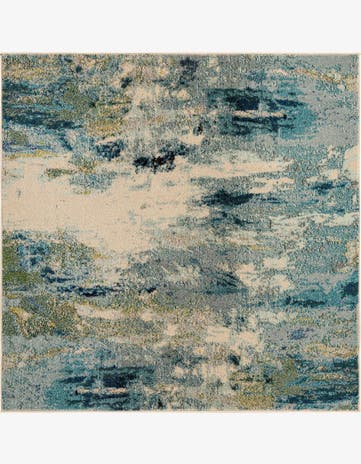 5' x 5' Washable Spectrum Square Rug