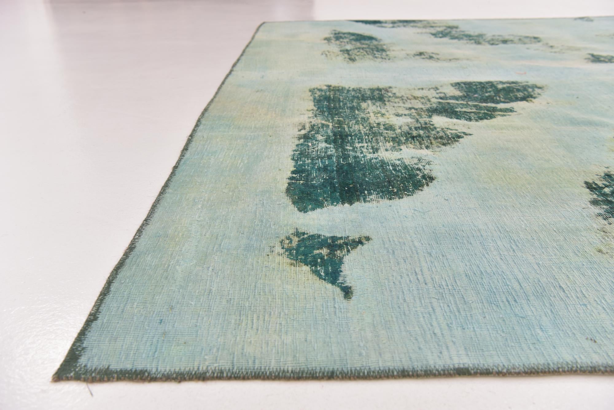 8' 2 x 8' 7 Hand Knotted Ultra Vintage Persian Wool Square Rug