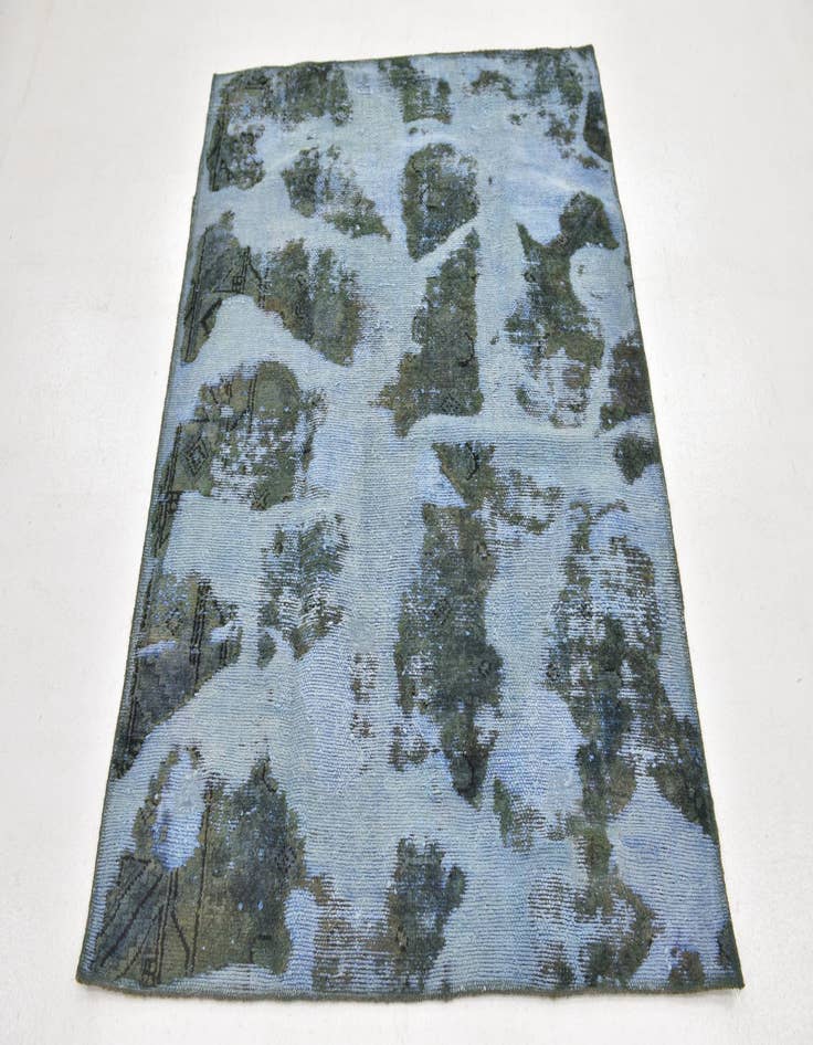 Detail image of 4' x 5'  Hand Knotted Ultra Vintage Persian Wool Square Rug