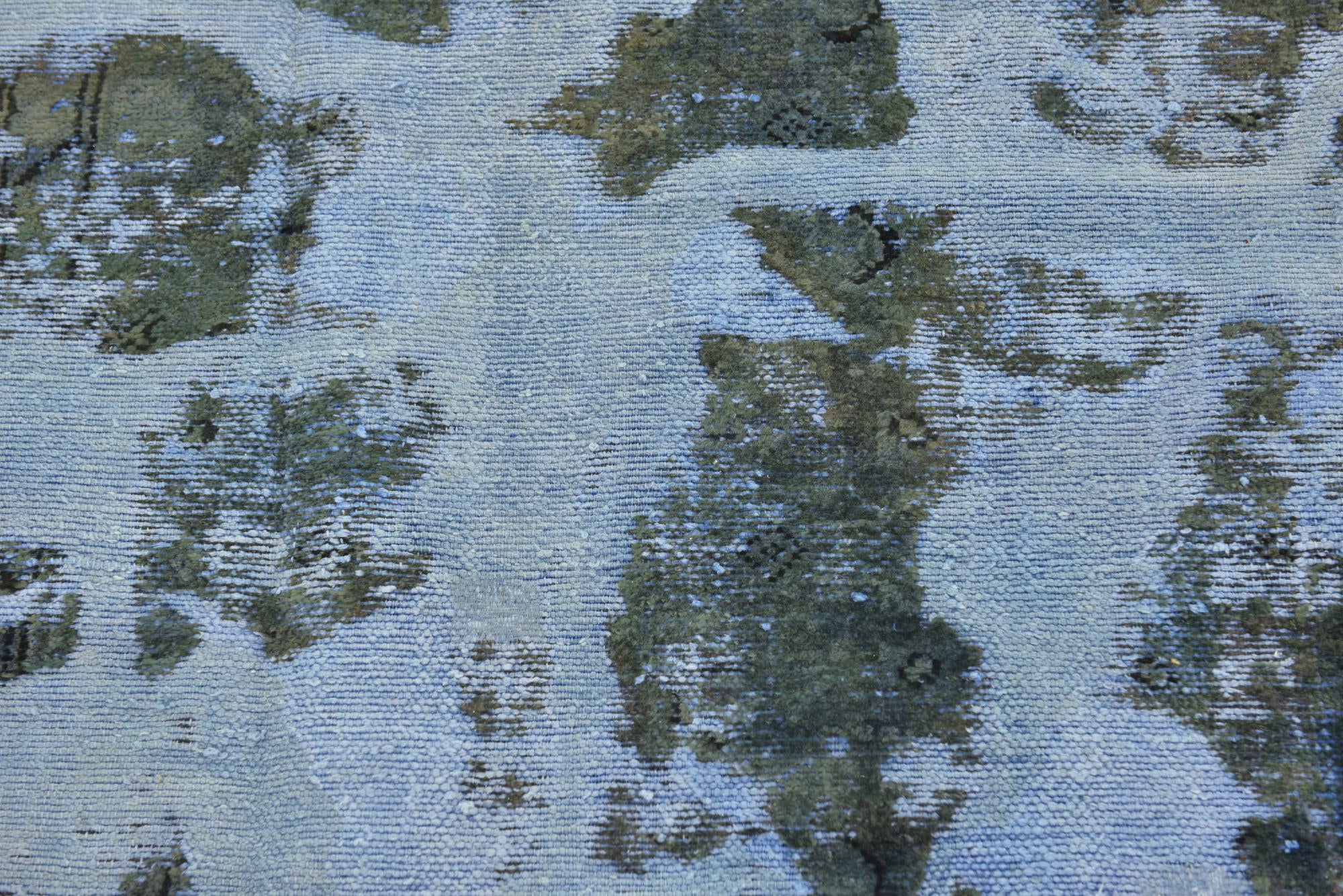 4' x 5' Hand Knotted Ultra Vintage Persian Wool Square Rug