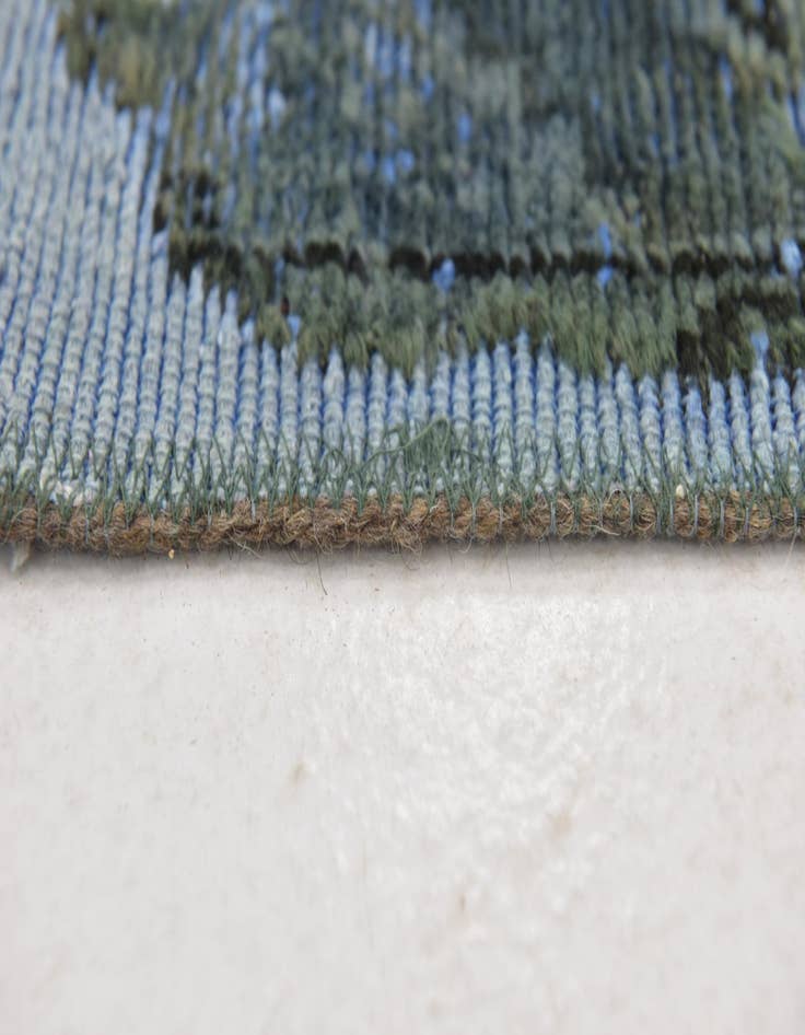 Detail image of 4' x 5'  Hand Knotted Ultra Vintage Persian Wool Square Rug