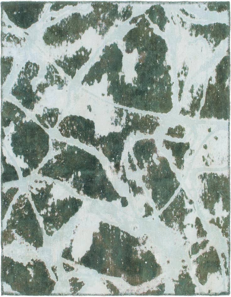 Detail image of 3' 9 x 3' 10 Hand Knotted Ultra Vintage Persian Wool Square Rug