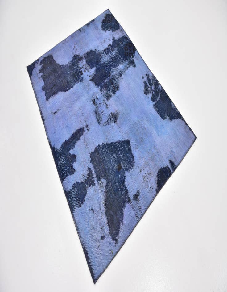 Detail image of 4' x 5' 2  Hand Knotted Ultra Vintage Persian Wool Square Rug