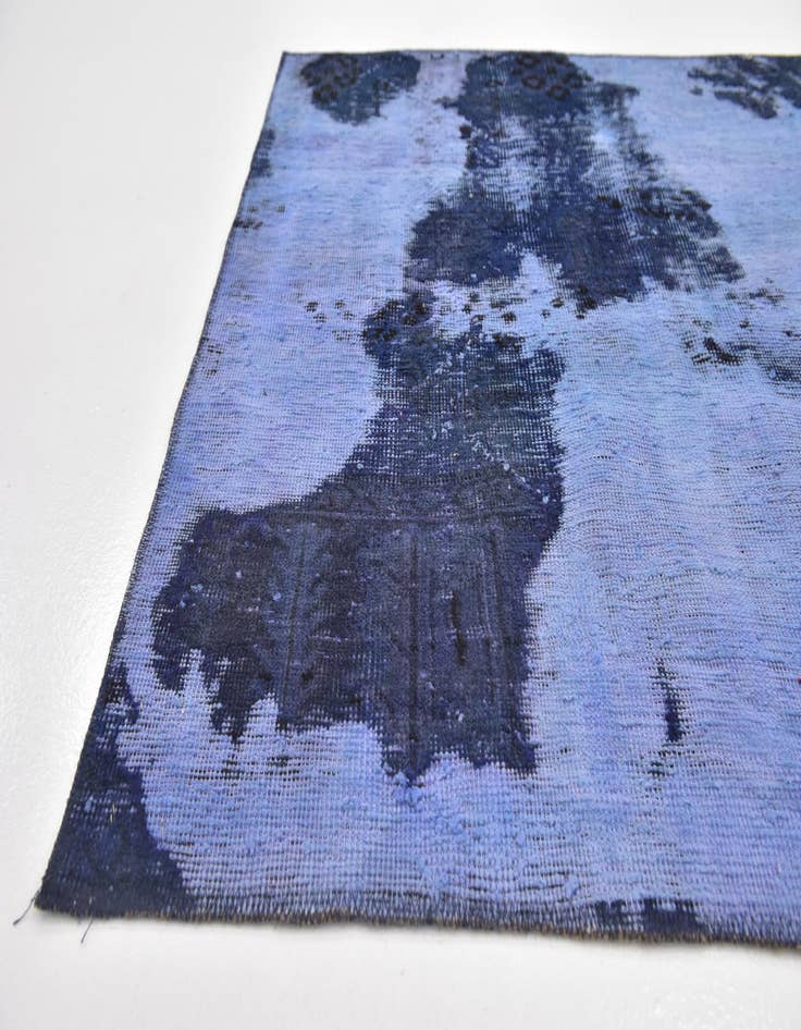 Detail image of 4' x 5' 2  Hand Knotted Ultra Vintage Persian Wool Square Rug