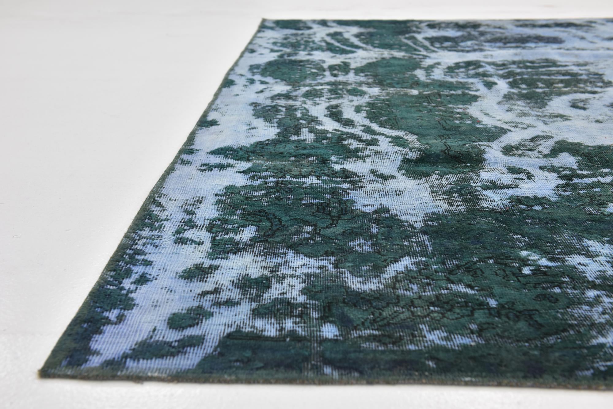 7' 10 x 9' 2 Hand Knotted Ultra Vintage Persian Wool Square Rug