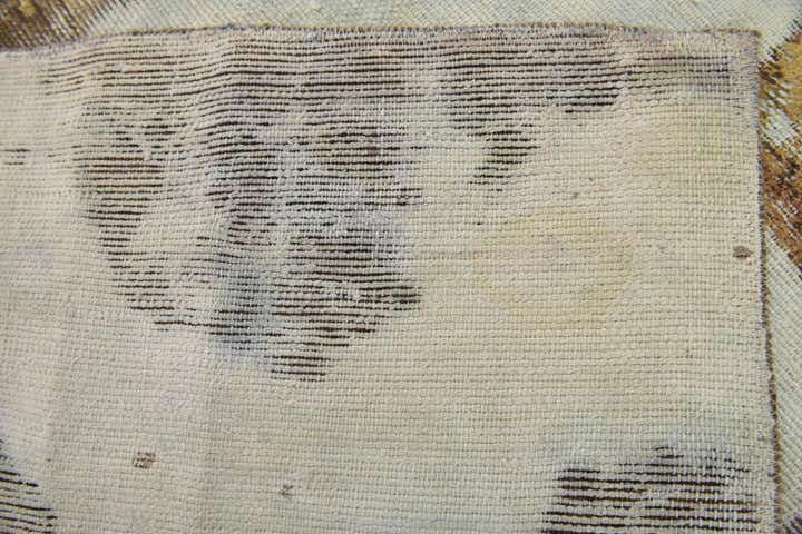 5' 9 x 6' Hand Knotted Ultra Vintage Persian Wool Square Rug