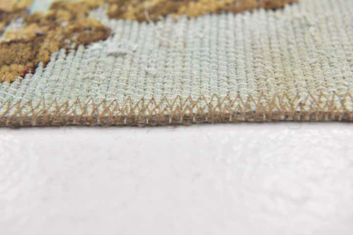 5' 9 x 6' Hand Knotted Ultra Vintage Persian Wool Square Rug
