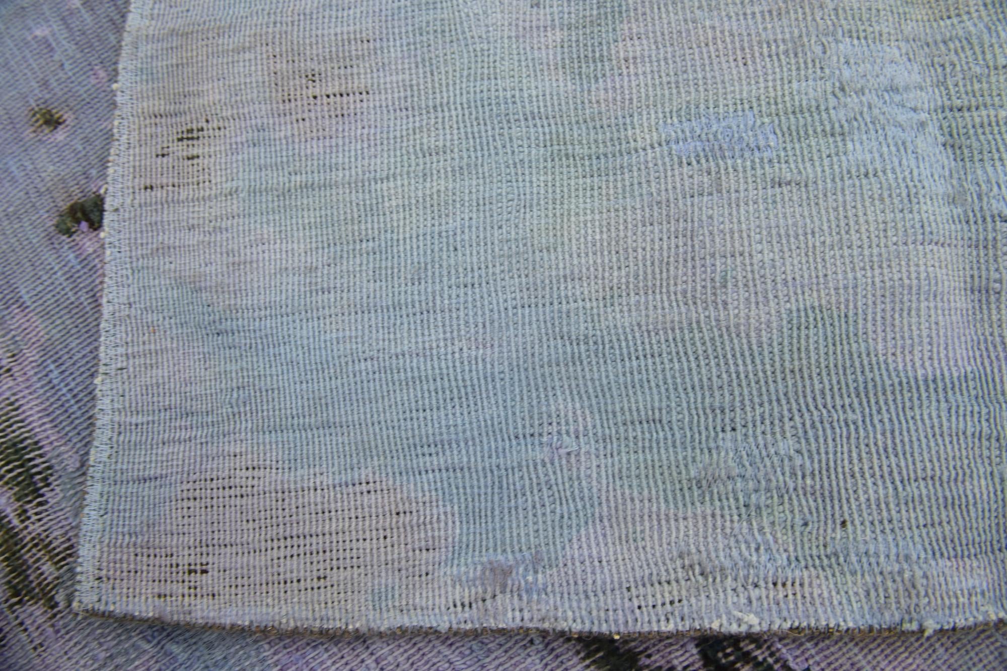 5' 9 x 7' Hand Knotted Ultra Vintage Persian Wool Square Rug
