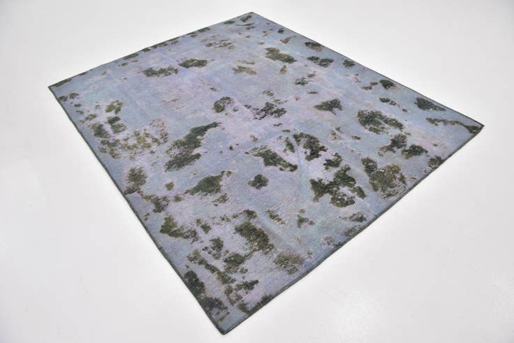 Detail image of 5' 9 x 7' Hand Knotted Ultra Vintage Persian Wool Square Rug