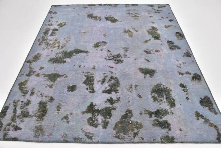 Detail image of 5' 9 x 7' Hand Knotted Ultra Vintage Persian Wool Square Rug