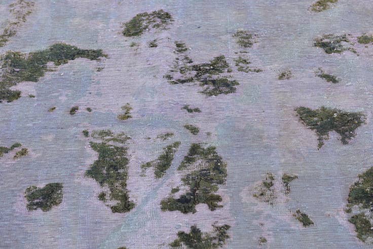 Detail image of 5' 9 x 7' Hand Knotted Ultra Vintage Persian Wool Square Rug