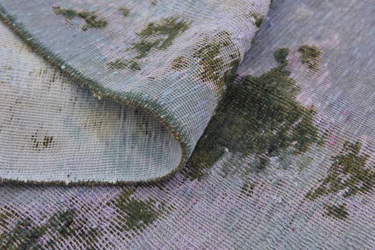Detail image of 5' 9 x 7' Hand Knotted Ultra Vintage Persian Wool Square Rug