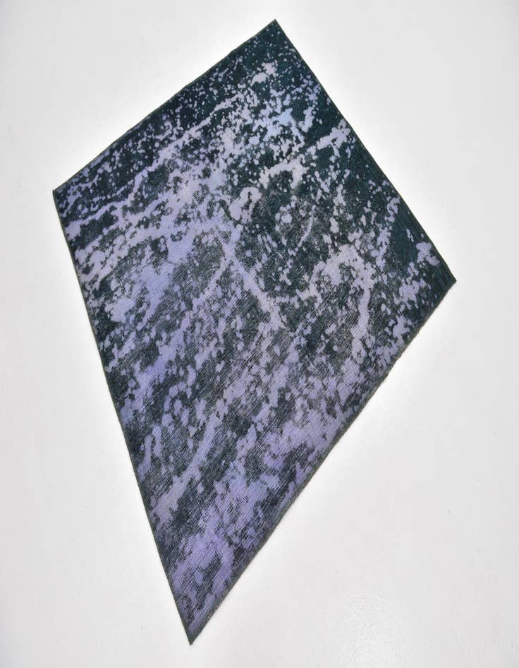 Detail image of 4' 3 x 4' 4  Hand Knotted Ultra Vintage Persian Wool Square Rug