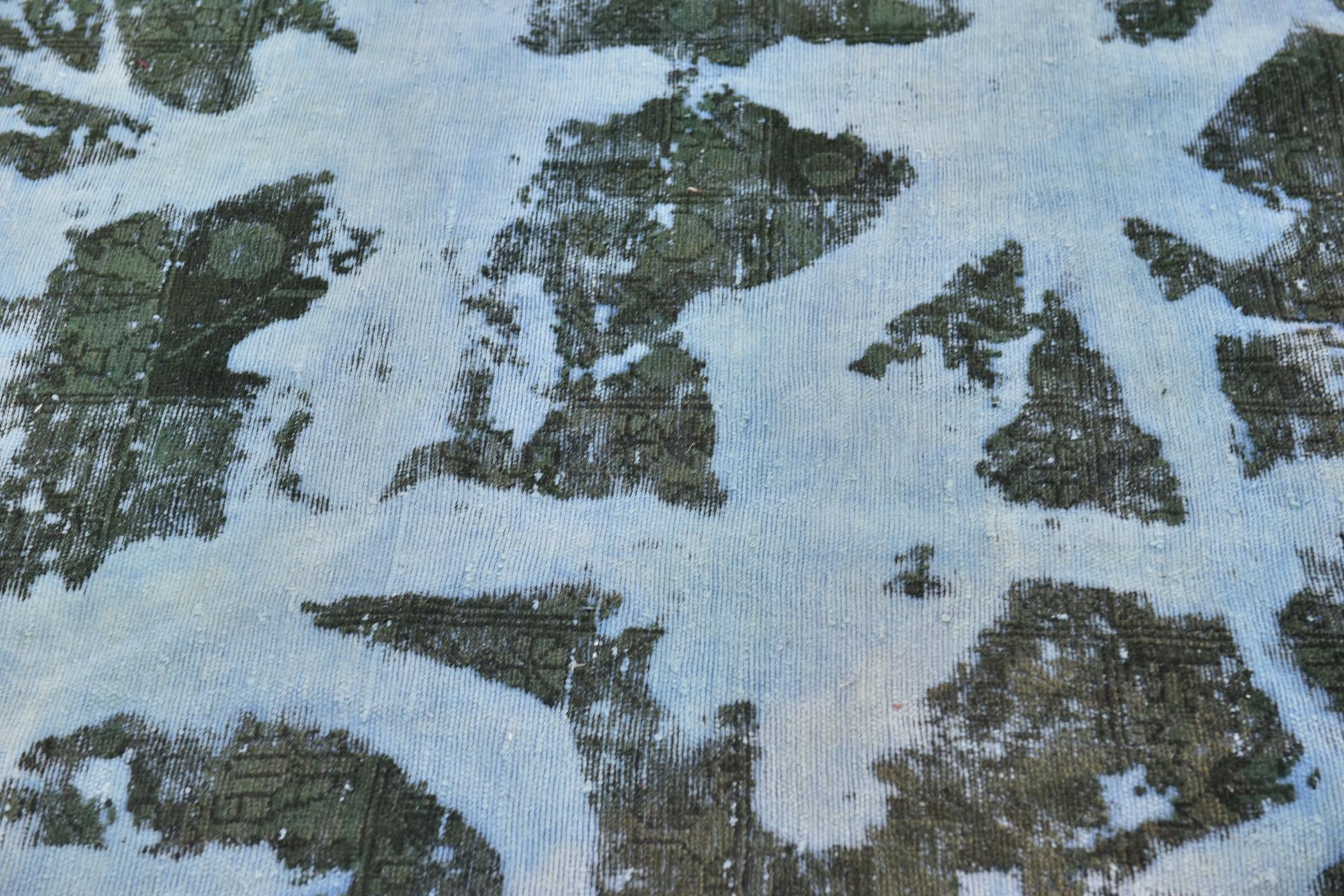 5' 10 x 6' 8 Hand Knotted Ultra Vintage Persian Wool Square Rug