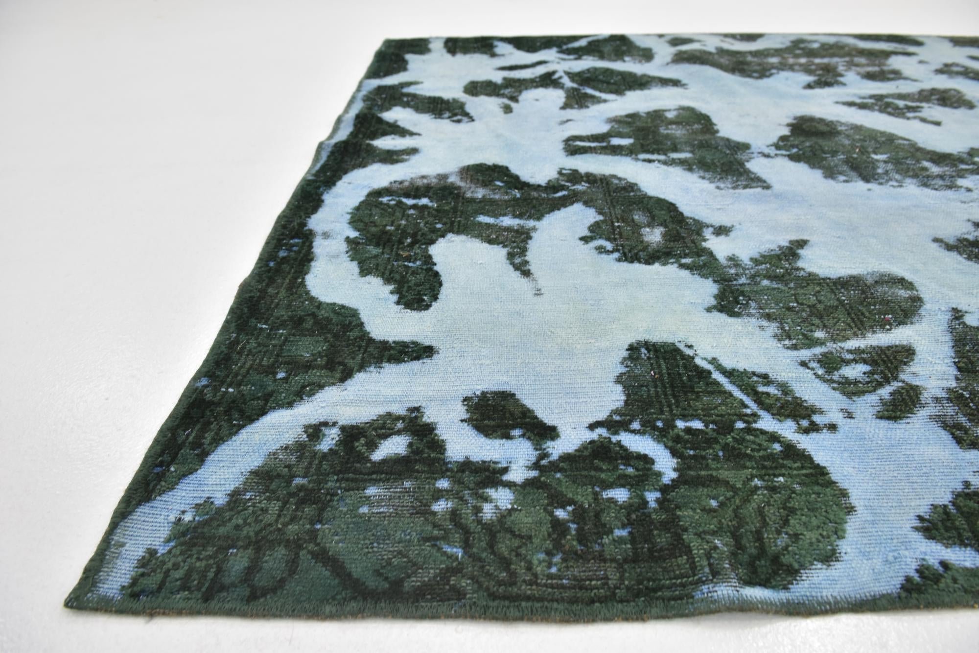 5' 10 x 6' 8 Hand Knotted Ultra Vintage Persian Wool Square Rug
