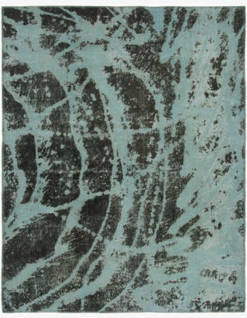 4' 7 x 5' 9 Hand Knotted Ultra Vintage Persian Wool Square Rug