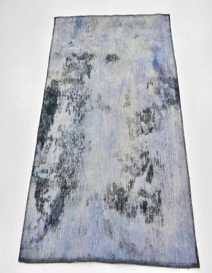 Detail image of 3' 8 x 4'  Hand Knotted Ultra Vintage Persian Wool Square Rug