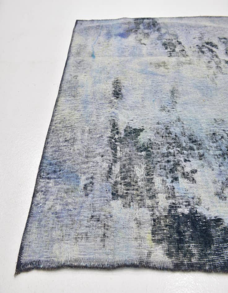 Detail image of 3' 8 x 4'  Hand Knotted Ultra Vintage Persian Wool Square Rug