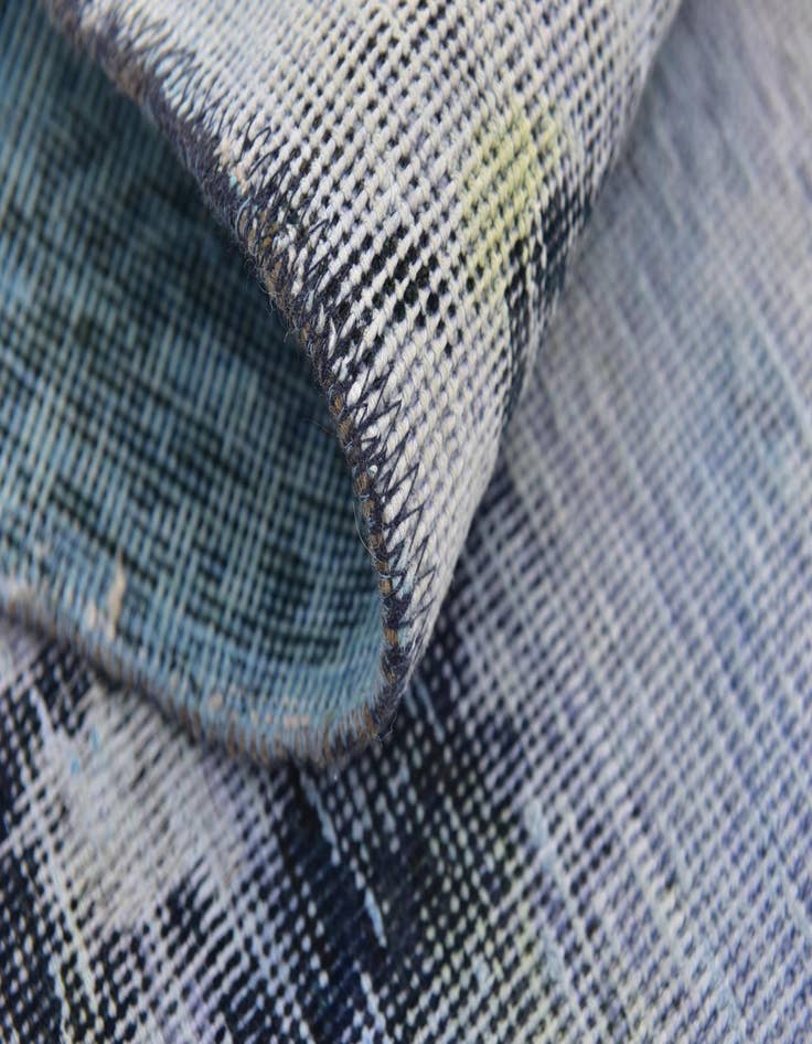 Detail image of 3' 8 x 4'  Hand Knotted Ultra Vintage Persian Wool Square Rug