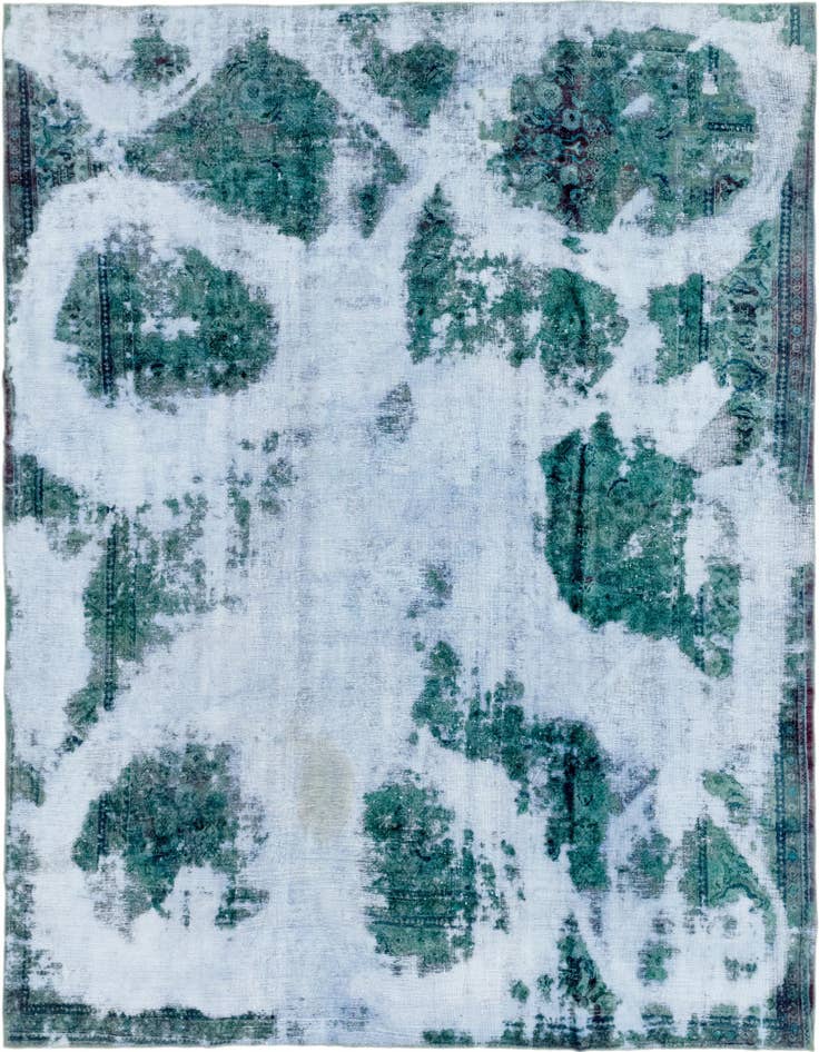 Detail image of 9' 2 x 10' 6 Hand Knotted Ultra Vintage Persian Wool Square Rug