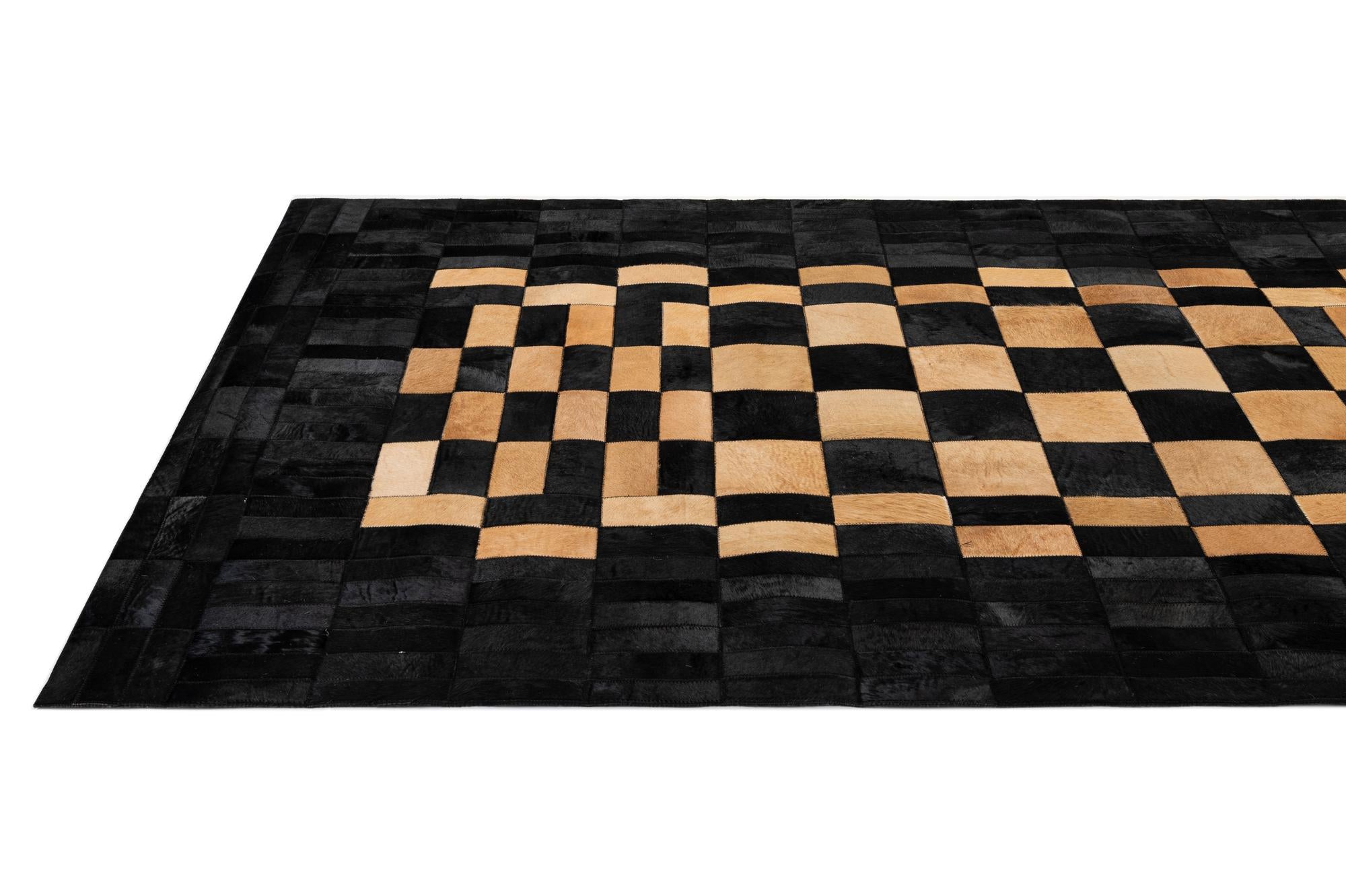 5' 2 x 7' 11 Cowhide - Patchwork Rug
